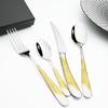 Набор кухонной посуды Нержавеющая сталь Вилка Ложки Ножи Набор столовых приборов Золото 24/16 шт. Серебро Набор столовой посуды 18/10 Нержавеющая сталь