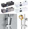 Rectangular Pipe Shower Head Holder Rotatable Riser Rail Bracket Hardware Bath Accessories