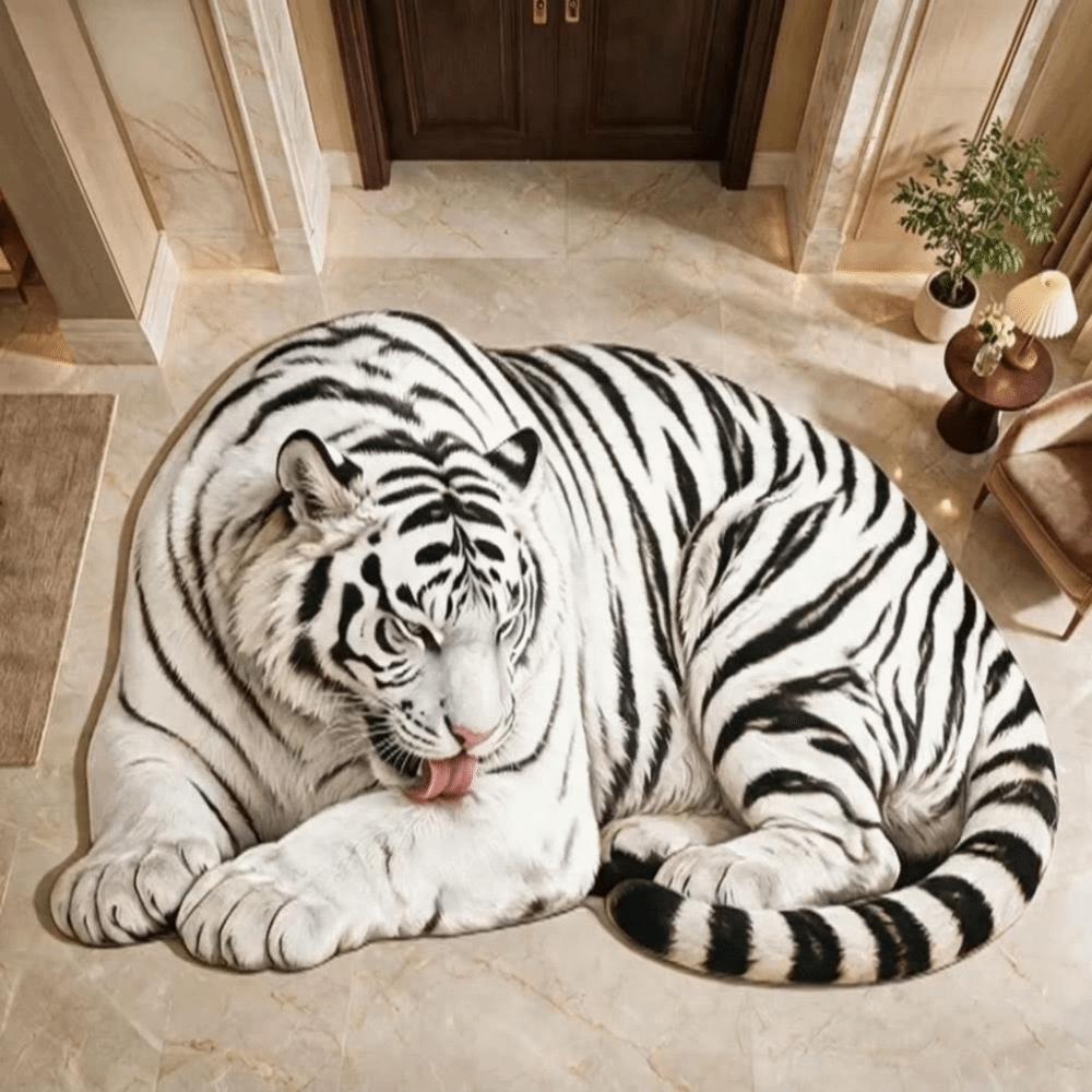 Non Slip Bedside Rug 3D Special-shaped Bath Mat Realistic Bedroom Door Mat Home Decor