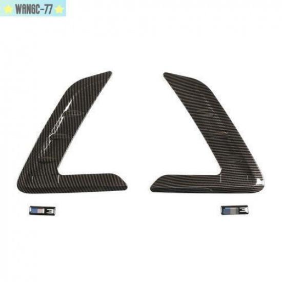 Carbon Fiber ABS Side Fender Air Outlet Vent Trim For BMW 3 Series G20 -