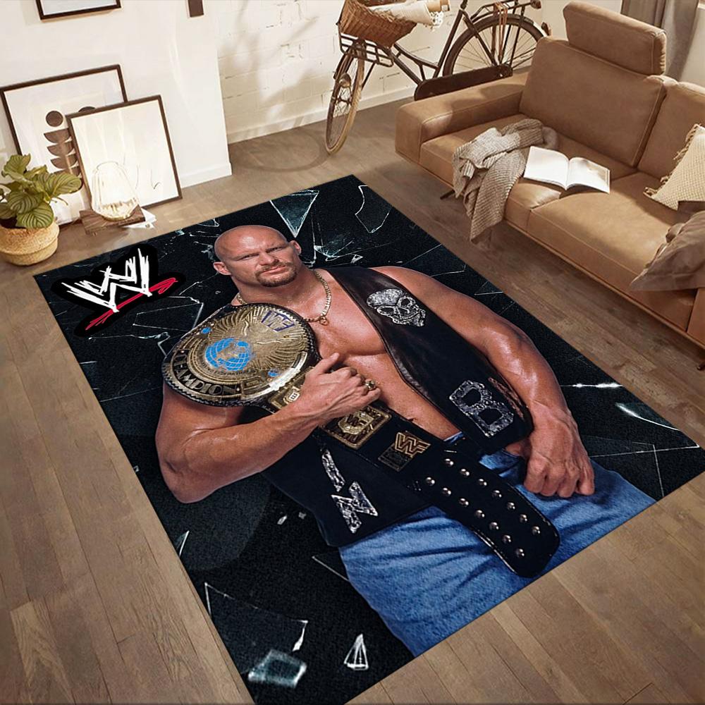 Stone Cold Steve Austin Square rugs are a great choice for living rooms, bedrooms, home décor, and as gifts.