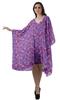 Moomaya Georgette Short Caftan Midi Dress Beach Swimwear Cover Up Womens