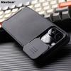 Роскошный чехол-слайдер с защитой камеры для MagSafe, бронированный чехол с магнитной полосой для iPhone 16 15 14 13 12 Pro Max Plus Mini 11, чехол для беспроводной зарядки