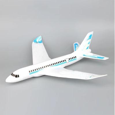 Игрушка для улицы Пенопластовый самолет Ручной запуск Детская модель Планер Модель самолета Сборка Авиалайнер Вращающийся Свет