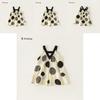 Girl Summer Dress With Cotton Fabric And Dot Pattern For Ages 3 To 8