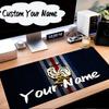 Custom Name Mouse pad France Football Emblem Mouse Pad Desk Mat, Non-Slip Rubber Backer Pad For Computer Notebook Gaming Mouse Pad Birthday Gift