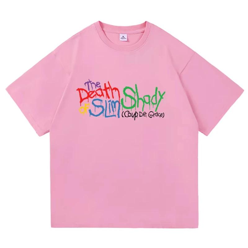 Eminem The Death of Slim Shady Ренессанс Футболка МужскаяЖенская Харадзюку Хип-Хоп Футболка Унисекс Высококачественные Хлопковые Футболки Топы