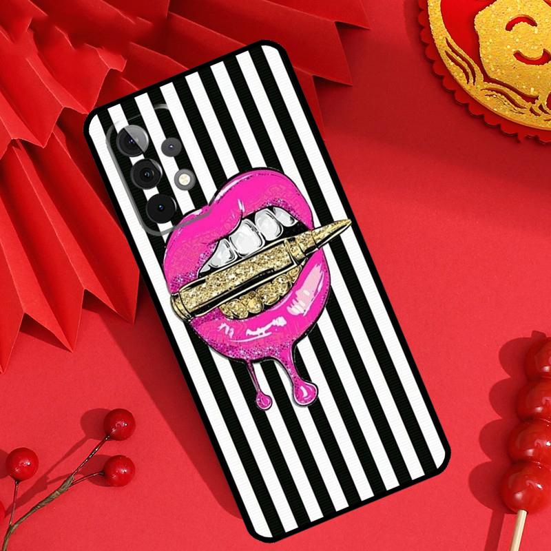 Сексуальные губы KISS Чехол для Samsung Galaxy M13 M14 M12 M11 M15 M06 M16 M36 M56 M31 M53 M32 M52 M35 M55 M34 M54