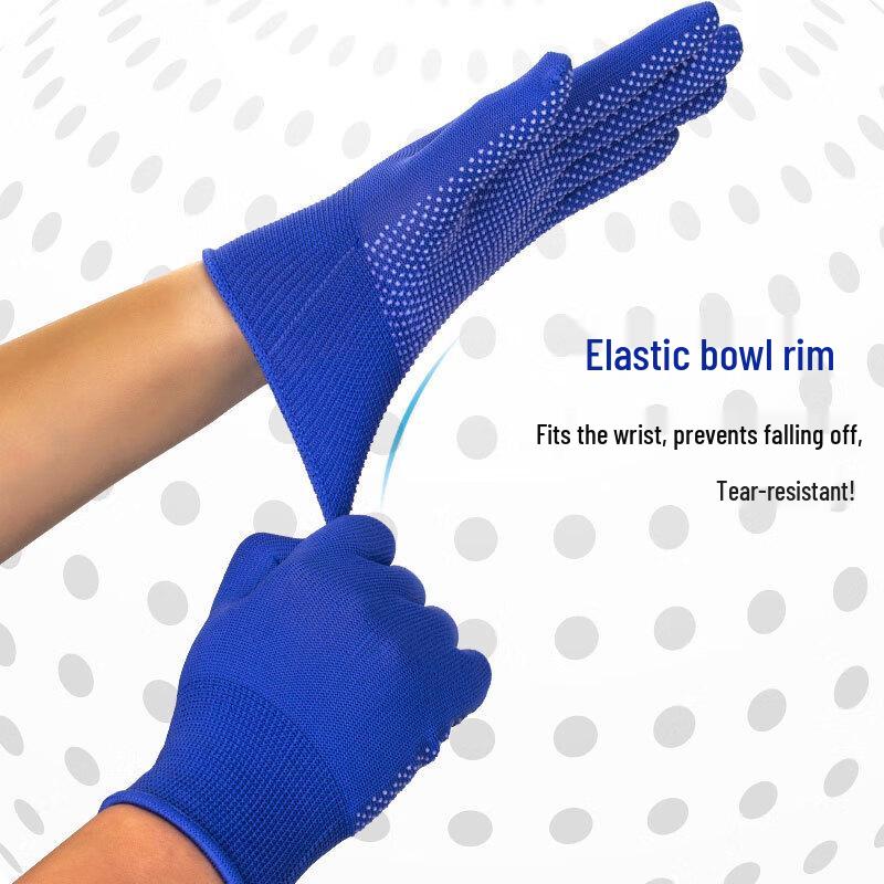 Xinshengxiang 13-го класса нейлоновые перчатки с точечным покрытием, противоскользящие рабочие перчатки