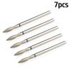 7pcs/Lot Diamond Milling Cutter for Manicure Burrs Pedicure Nail Drill Bits Accessories Nozzles for Manicure Cutters Nail Files