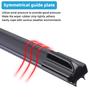 3PCS Car Wiper Blades for 2015-2020 SUZUKI Vitara MK4 Rear Windshield Wipers Double Rubber Car Accessories 2017 2018 2019 2020