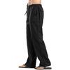 Men's Linen Large Size Cotton Pocket Trousers Casual Loose Pants