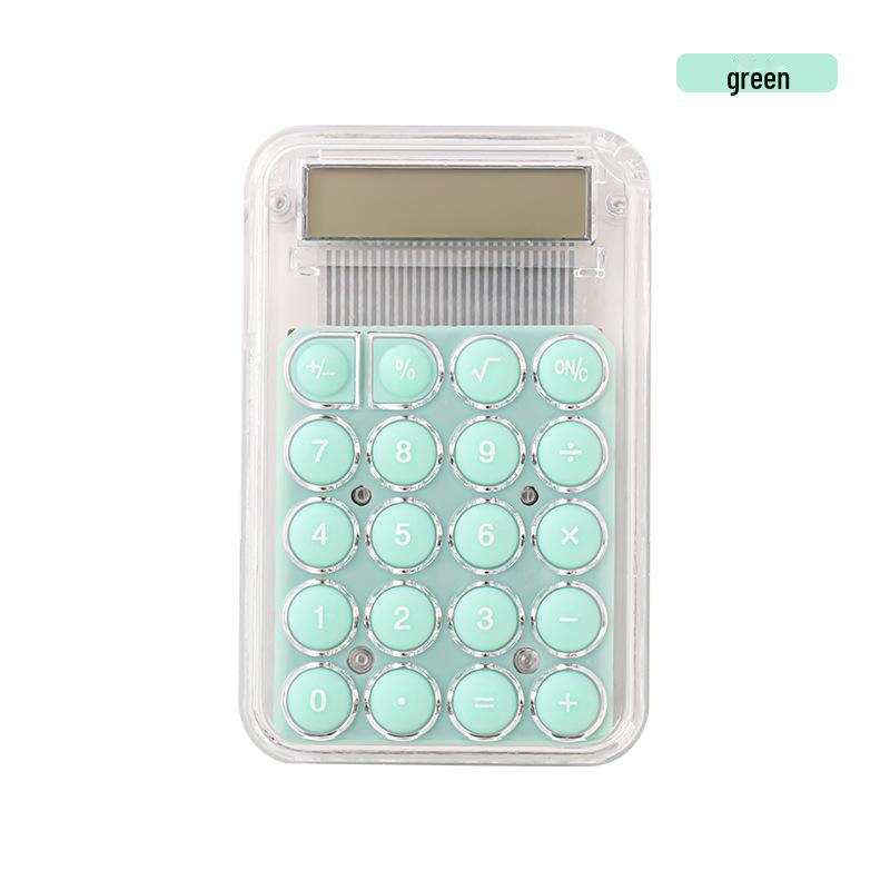 Красочный мини-прозрачный мультяшный калькулятор - высококачественные канцелярские принадлежности для офиса и учебы