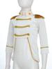 Baby Boys Prince Costume Gold Fringe Velvet Tailcoat Long Sleeve Royal Court Attire with Crown Head Accessory