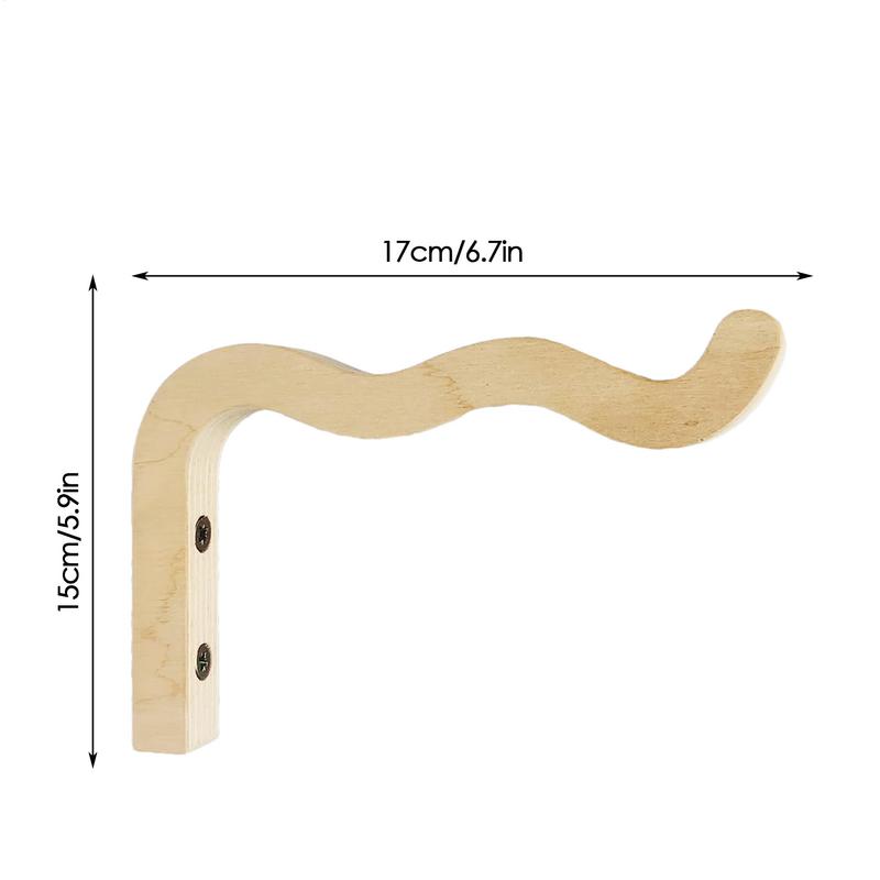 Настенные держатели для растений из натурального дерева, подвесной крюк для цветочного горшка, кронштейн для цветов, для фонарей, колокольчиков ветра, декор для балкона и дома