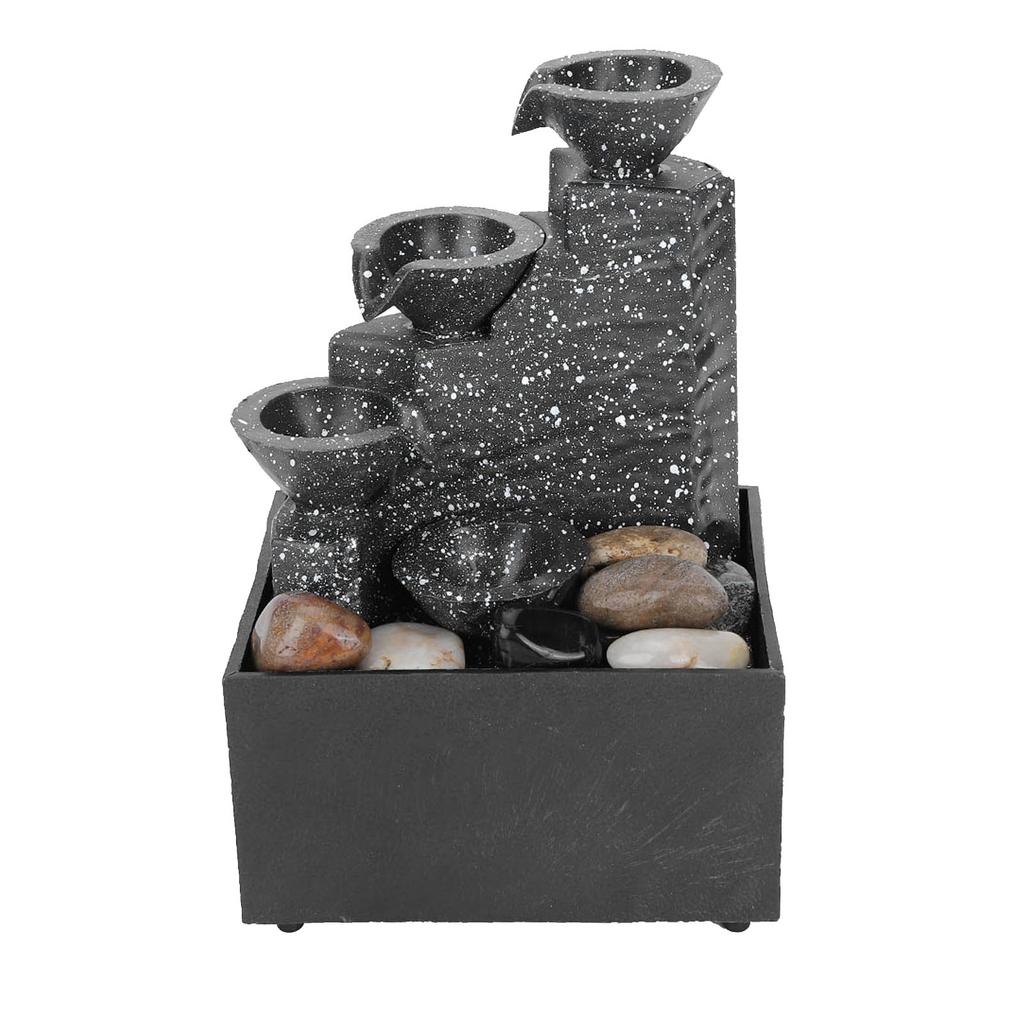 Desktop USB Water Fountain Ornament Crafts for Indoor Home Office Table Decoration