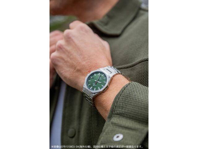 Casio EDIFICE EFR-S108DJ-7AJF кварцевые часы с сапфировым стеклом и белым циферблатом 39,9 мм