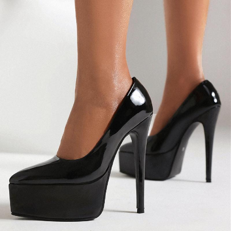 Platform Women's High Heels Pumps Shoes Elegant 2025 Black White Pink Heeled Dance Party Wedding Office Shoes Ladies Large Size