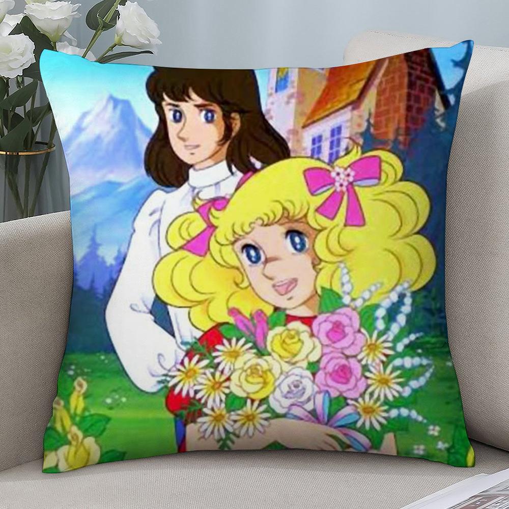 C-Candy Candy Anime Pillow Case Short Plush Sofa Decorative Gift Home Double-sided Printing Cushion