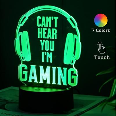 USB с кабелем, сенсорный, 7 цветов, 3D ночник, для ресторана, бара, иллюзия, настольные, музыкальные, акриловые, декоративные, прикроватные, маленькие настольные лампы