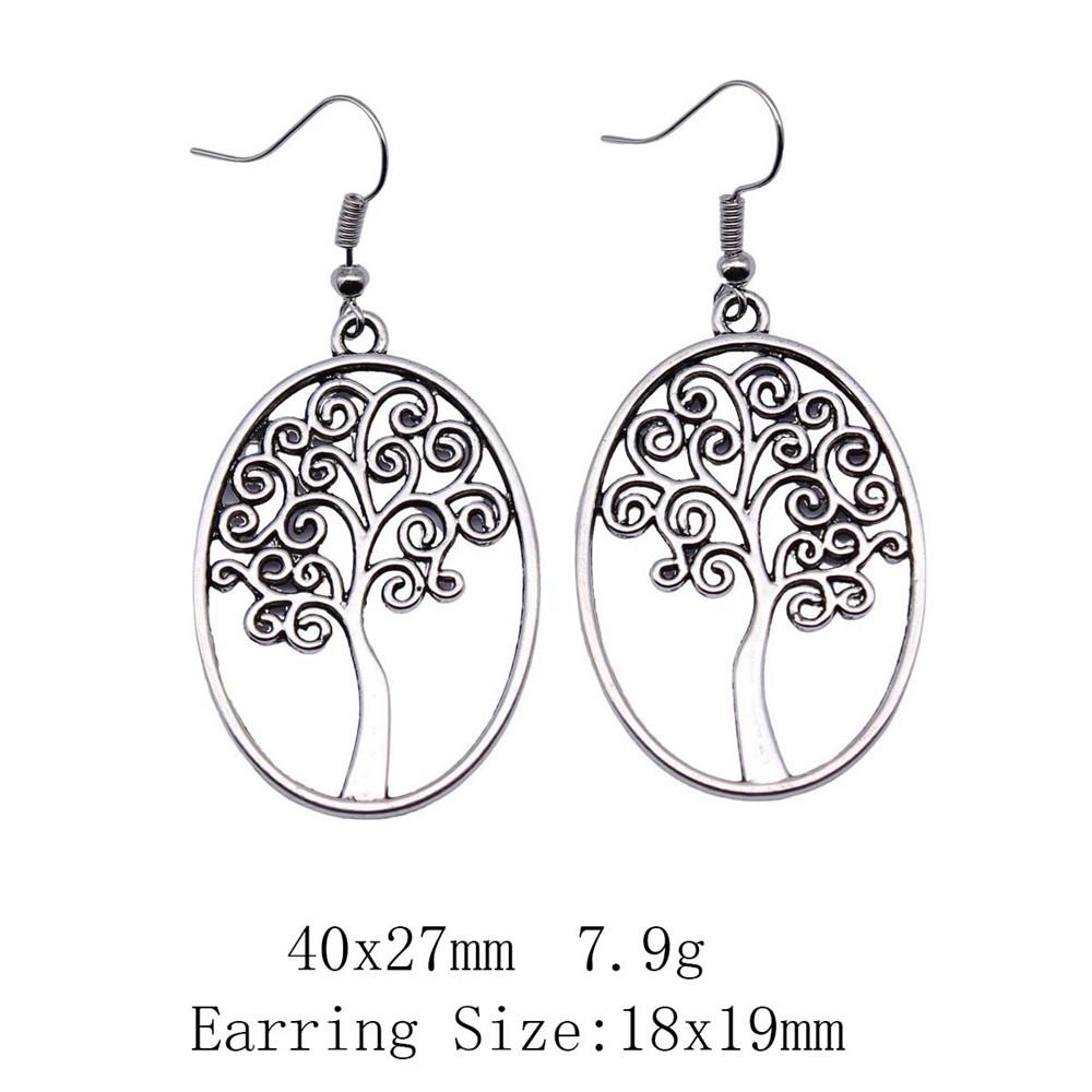 Graduation Kawaii Earrings Plant Tree Of Life Drop & Dangle Earring Art Supplies Long Earrings For Women