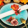 Simulation Napkin Buckle Western-style Upscale Restaurant Mouth Cloth Ring Mori Creative New Simulation Rose Napkin Ring