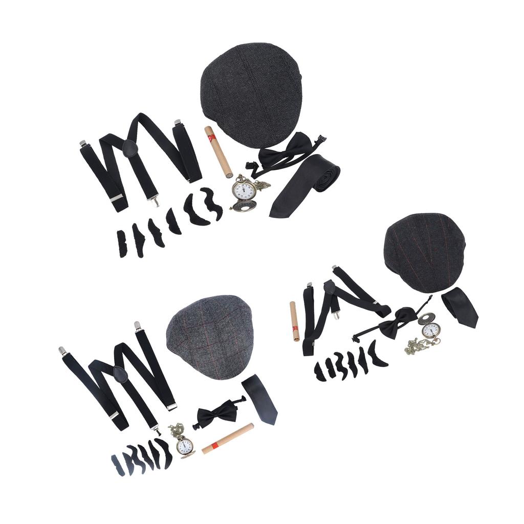 Детский костюм старика для косплея, регулируемый ремешок, самоклеящиеся бороды, аксессуары для костюма дедушки для P