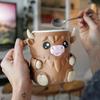 Reusable Highland Cow Ice Pint Holder with Antifreeze Handle 3D Printed Ice Cream Pint Containers Highland Cow Lovers Gifts