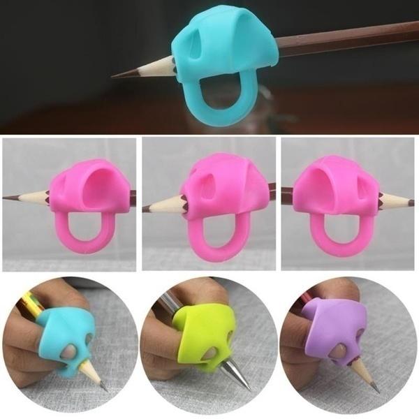 5 шт. силиконовая ручка-карандаш для обучения письму для детей, ручка для письма, устройство для коррекции письма Childre