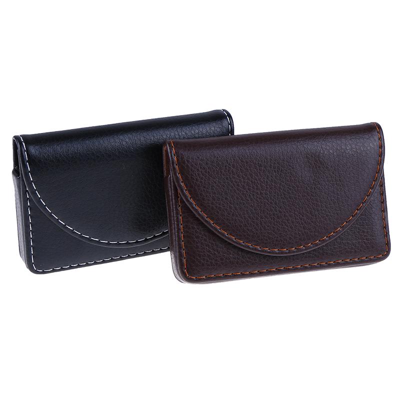 Карманный кожаный держатель для визиток, ID-карт, кредитных карт, чехол-кошелек с коробкой