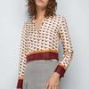 GUCCI Shirts Women's Beige Lapel Moderate Other (Unisex) Shirts 764078 ZAO6Y 9376
