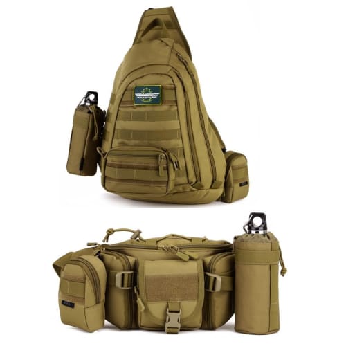 PHOENIX IKKI 550 мл Держатель для бутылки с водой, Совместимый с Molle, Камуфляжный рисунок, Тактический, Военный, Для улицы, Подсумок для бутылки с водой, Удобный подсумок, Бутылка с водой