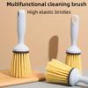 1pc Multi-Purpose Household Cleaning Brush, Cylindrical Handle Long-Bristle Pot and Bowl Scrubber, Tabletop Cleaner. Suitable for Household Cleaning