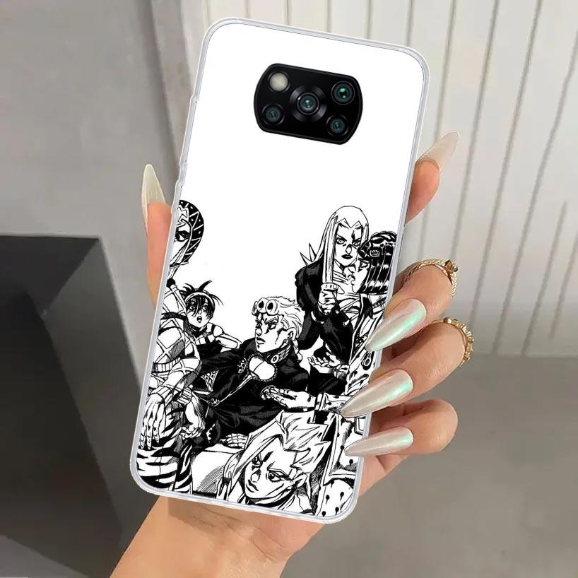 Чехол для телефона JoJo's Bizarre Adventure Golden Wind для Xiaomi Poco X5 X6 X7 Pro F7 Ultra M7 Redmi 15 15C 13 13C 12 12C 10 10A 10C 9 9