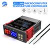 STC-1000 3000 3008 Двойной светодиодный цифровой термостат Контроллер температуры DC 12V 24V AC 110V 220V Регулятор нагрева и охлаждения