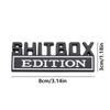 3D Большой Размер SHITBOX Edition Эмблема ABS Значок на Автомобиль Наклейки на Задний Багажник Боковую Часть Кузова Автомобиля Наклейка на Транспортное Средство Для Автомобилей Грузовиков S