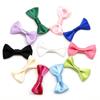High Quality 3x1.5cm Mini Satin Ribbon Flowers Bow For Sewing Wedding Bow Tie Decoration Handmade Hair Craft