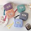 Портативный кошелек для монет и чехол для хранения наушников в клетку в корейском стиле