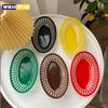 Colorful Plastic Storage Basket Platter Oval Food Bread Hot Dog Serving Plate Restaurant Tray Kitchen Desktop Photo Prop Decor