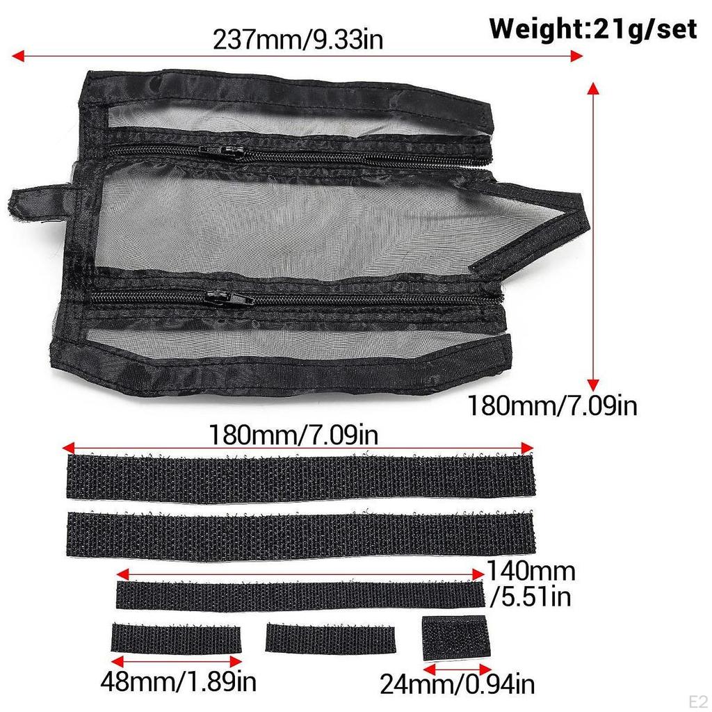 RC Chassis Dust Cover Dustpfoof Zipper Design, Nylon Mesh Cloth, Upgrade DIY Parts for Mini