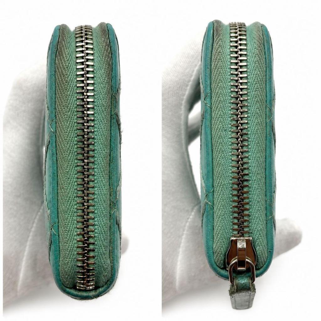 Used CHANEL Matelasse Wild Stitch Long Wallet Coco Mark Round Zipper