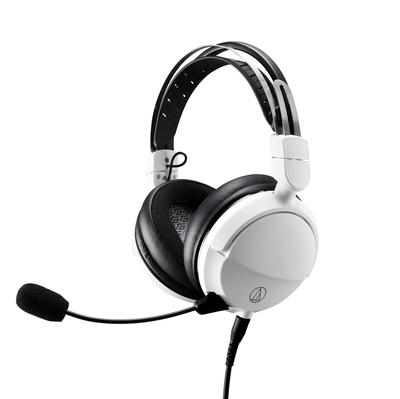 Игровая гарнитура Audio-Technica ATH-GL3 / Закрытые наушники / ПК / PS4 / PS5 / Switch / Xbox One / Съемный микрофон / 3,5 мм стерео 4-полюсный мини-штекер / ATH-GL3 WH