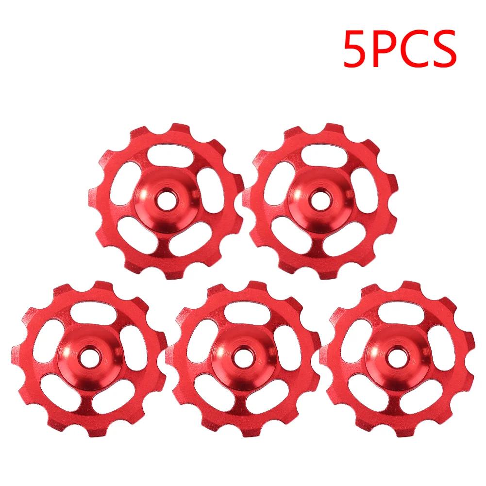 1-5 шт. Задний переключатель скоростей велосипеда Тщательное изготовление Длительный прочный ролик натяжителя 11T Велосипед Керамический подшипник Направляющий ролик
