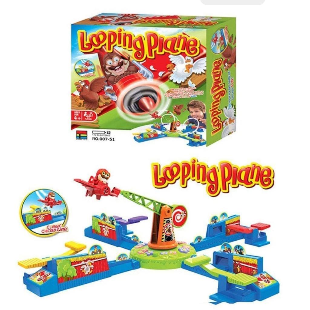 Hot Looping Louie Spinning Plane Chicken Stealing Game Parent Child Interactive Puzzle Board Game Party Game Toys For Children