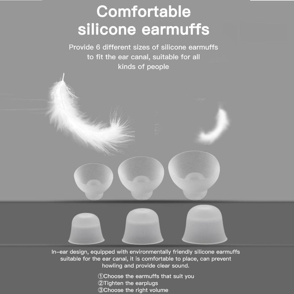 Перезаряжаемый мужской аудиофон, мини-невидимый усилитель звука, слуховой аппарат CIC Aide, цифровой скрытый слуховой аппарат для женщин, глухой аппарат