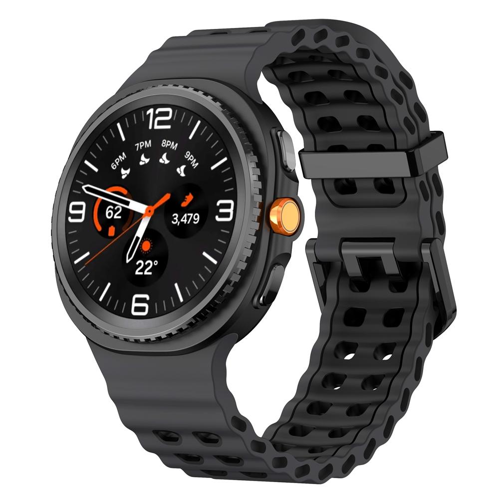 Two-Tone Silicone Strap For Samsung Galaxy Watch 8 Classic 46mm Replacement Watchband For Samsung Watch 8 Classic 44mm 40mm