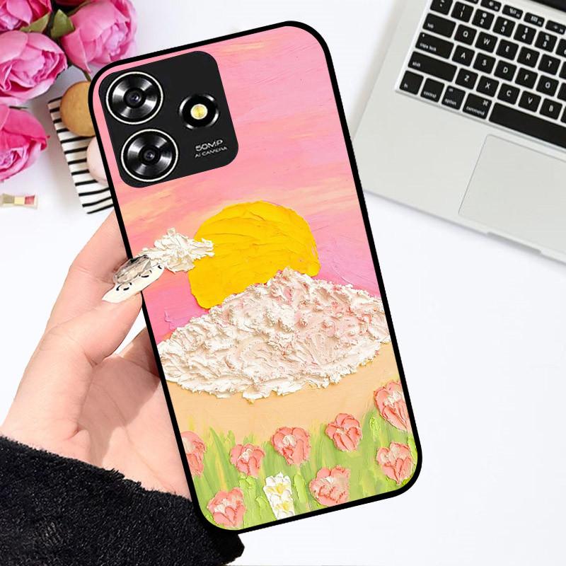 Cases For ZTE Blade V50 Smart Cute Astronaut Fashion Shockproof Soft Bumper For ZTE V50 Design 4G Coque For ZTE Axon 50 Lite