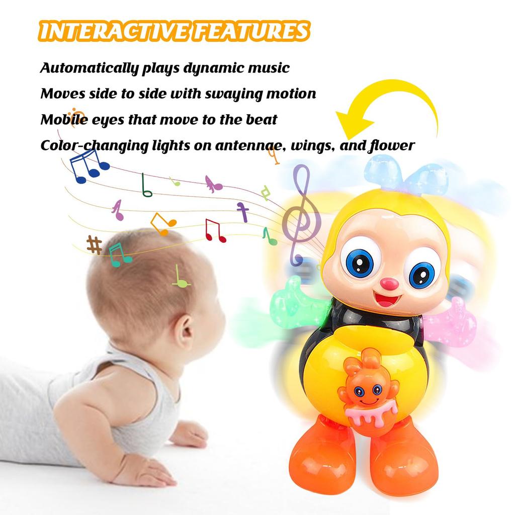 Hot Dancing Bee Toys - Musical Interactive Bees With Lights And Music, Educational Cartoon Toys For Adults Over 18 Years Old