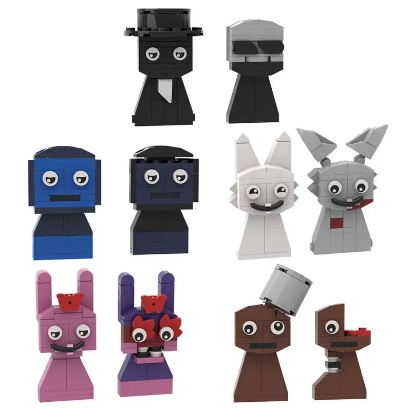 Sprunki Toy Bricks Game Incredibox Sprunki Elf Building Blocks Dark Horror Mode Action Figures Assembled Bricks Christmas Gift