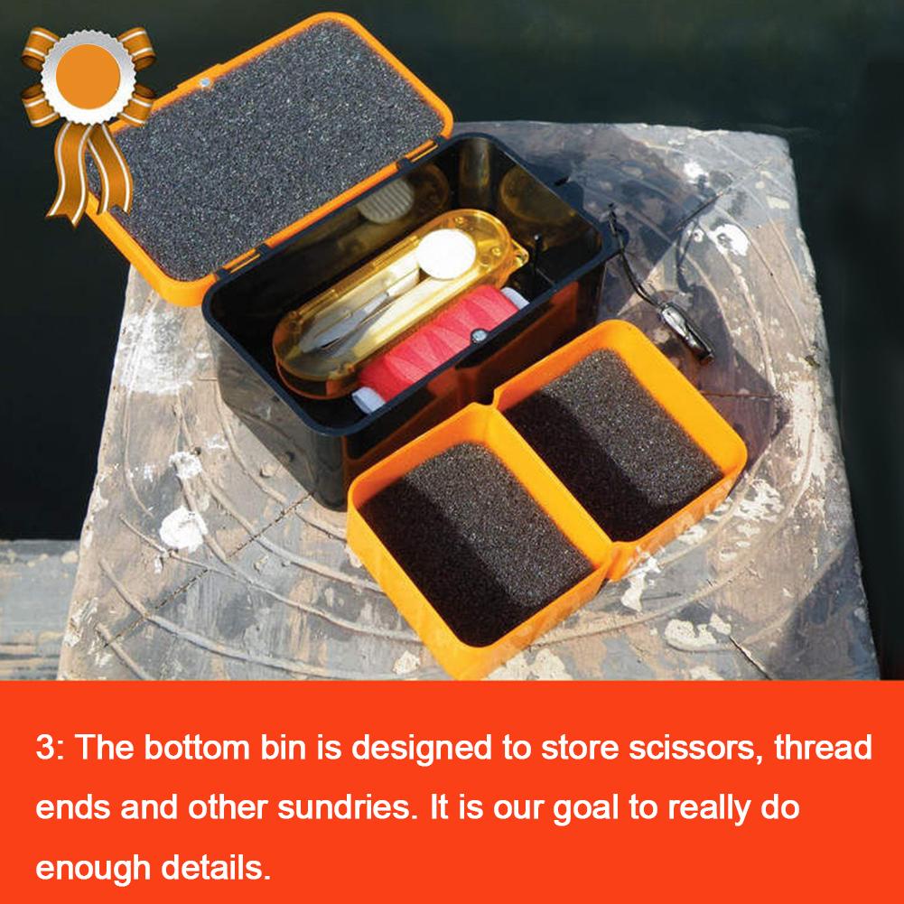 Двухслойная коробка для рыболовной живой наживки с веревкой, чехол для хранения красных червей от дождевого червя